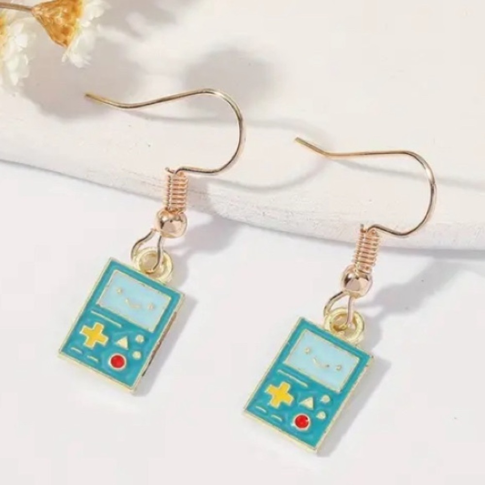 Adventure Time - BMO earrings - NWT - measurements in pics